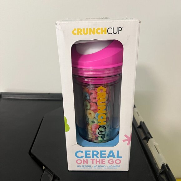 Crunch Cup Other - CrunchCup Never Soggy Cereal Milk Pink Crunch Cup for Cereal on the Go - NEW